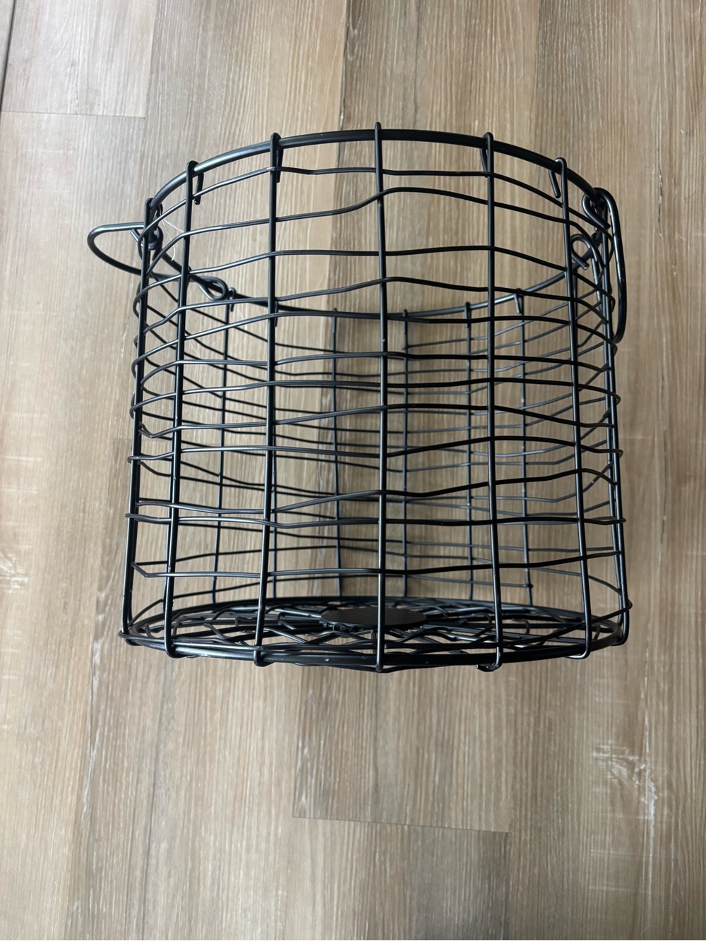 Hearth & Hand Black Metal Wire Storage Basket with Handles